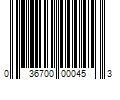 Barcode Image for UPC code 036700000453