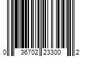 Barcode Image for UPC code 036702233002