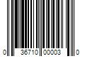 Barcode Image for UPC code 036710000030