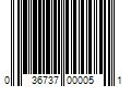 Barcode Image for UPC code 036737000051