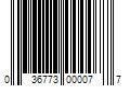 Barcode Image for UPC code 036773000077