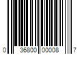 Barcode Image for UPC code 036800000087