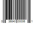 Barcode Image for UPC code 036840000061