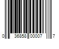 Barcode Image for UPC code 036858000077