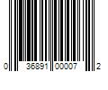 Barcode Image for UPC code 036891000072