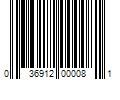 Barcode Image for UPC code 036912000081