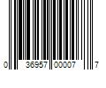 Barcode Image for UPC code 036957000077