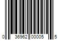 Barcode Image for UPC code 036962000055