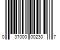 Barcode Image for UPC code 037000002307