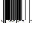 Barcode Image for UPC code 037000002727