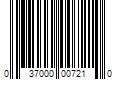 Barcode Image for UPC code 037000007210. Product Name: 