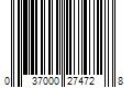 Barcode Image for UPC code 037000274728