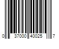 Barcode Image for UPC code 037000400257