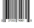 Barcode Image for UPC code 037000749615