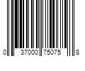 Barcode Image for UPC code 037000750758