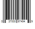 Barcode Image for UPC code 037000974949