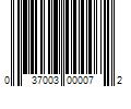 Barcode Image for UPC code 037003000072