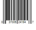 Barcode Image for UPC code 037005241947