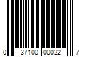 Barcode Image for UPC code 037100000227