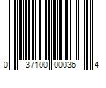 Barcode Image for UPC code 037100000364