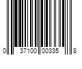 Barcode Image for UPC code 037100003358