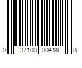 Barcode Image for UPC code 037100004188