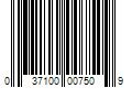 Barcode Image for UPC code 037100007509