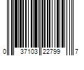 Barcode Image for UPC code 037103227997