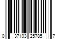 Barcode Image for UPC code 037103257857