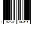 Barcode Image for UPC code 0372205044111