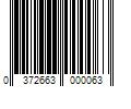 Barcode Image for UPC code 0372663000063