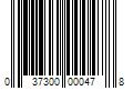 Barcode Image for UPC code 037300000478