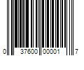 Barcode Image for UPC code 037600000017