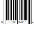 Barcode Image for UPC code 037600378574