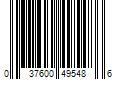 Barcode Image for UPC code 037600495486