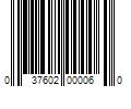 Barcode Image for UPC code 037602000060