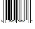 Barcode Image for UPC code 037603063002