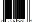 Barcode Image for UPC code 037740000076