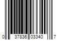 Barcode Image for UPC code 037836033407