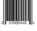 Barcode Image for UPC code 037836040252