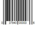 Barcode Image for UPC code 037940000036