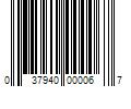 Barcode Image for UPC code 037940000067