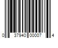 Barcode Image for UPC code 037940000074