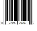 Barcode Image for UPC code 037947000077