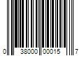 Barcode Image for UPC code 038000000157