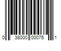 Barcode Image for UPC code 038000000751