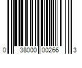 Barcode Image for UPC code 038000002663