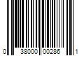 Barcode Image for UPC code 038000002861