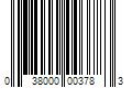 Barcode Image for UPC code 038000003783