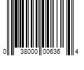 Barcode Image for UPC code 038000006364